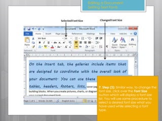 Ms 2010 tutorial topic 4 editing a document (edit text_tutorial) | PPTX