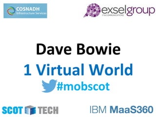 #mobscot
Dave Bowie
1 Virtual World
 