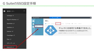 G SuiteのSSO設定手順
 