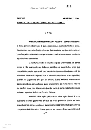 (43)
PELUSO
CEZAR
-
(43)Voto
PELUSO
CEZAR
-
Voto
 