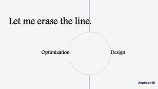 Let me erase the line.
Optimization Design
 