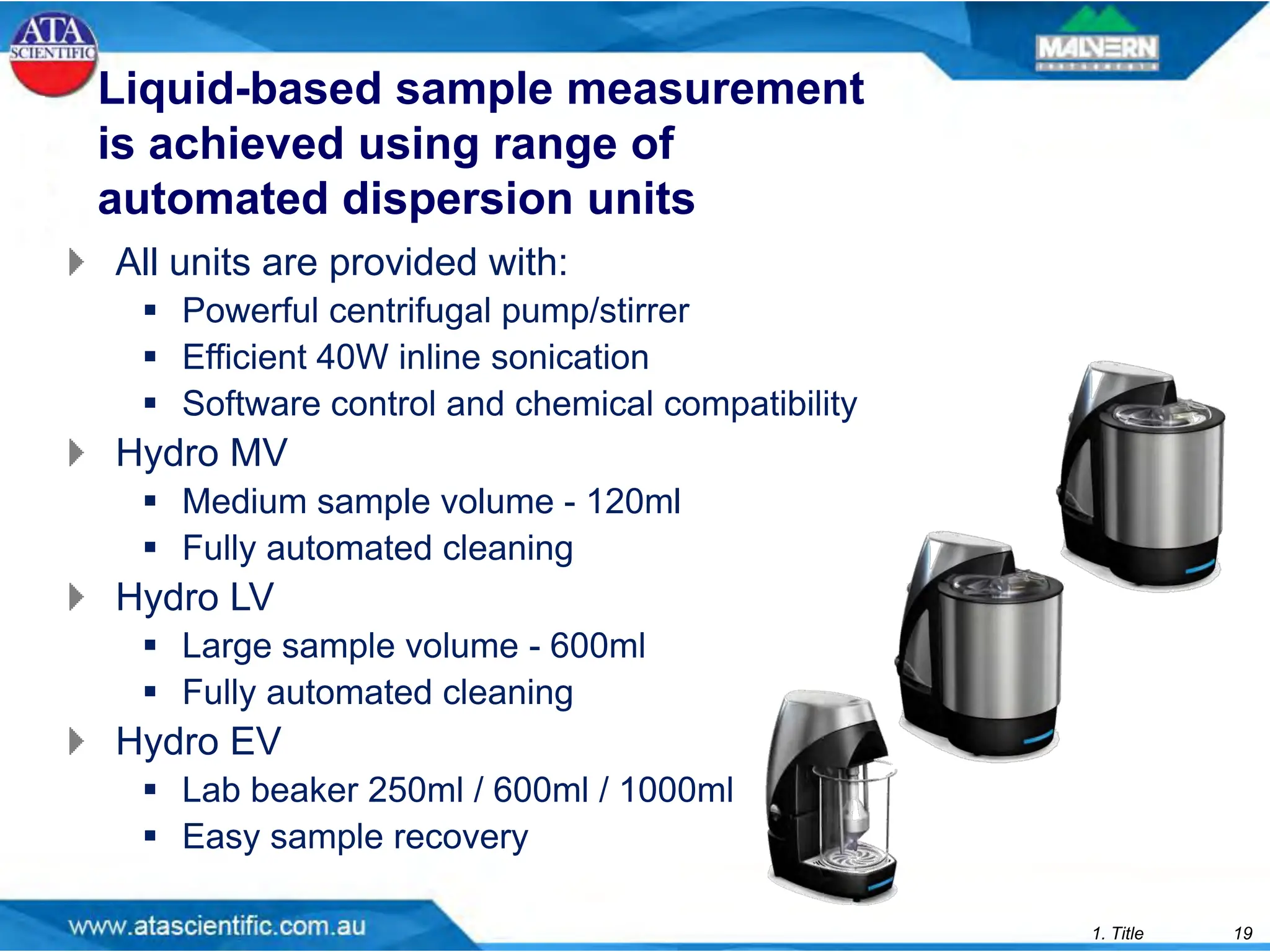 MS3000-Presentation Malvern Particle size analyser | PDF