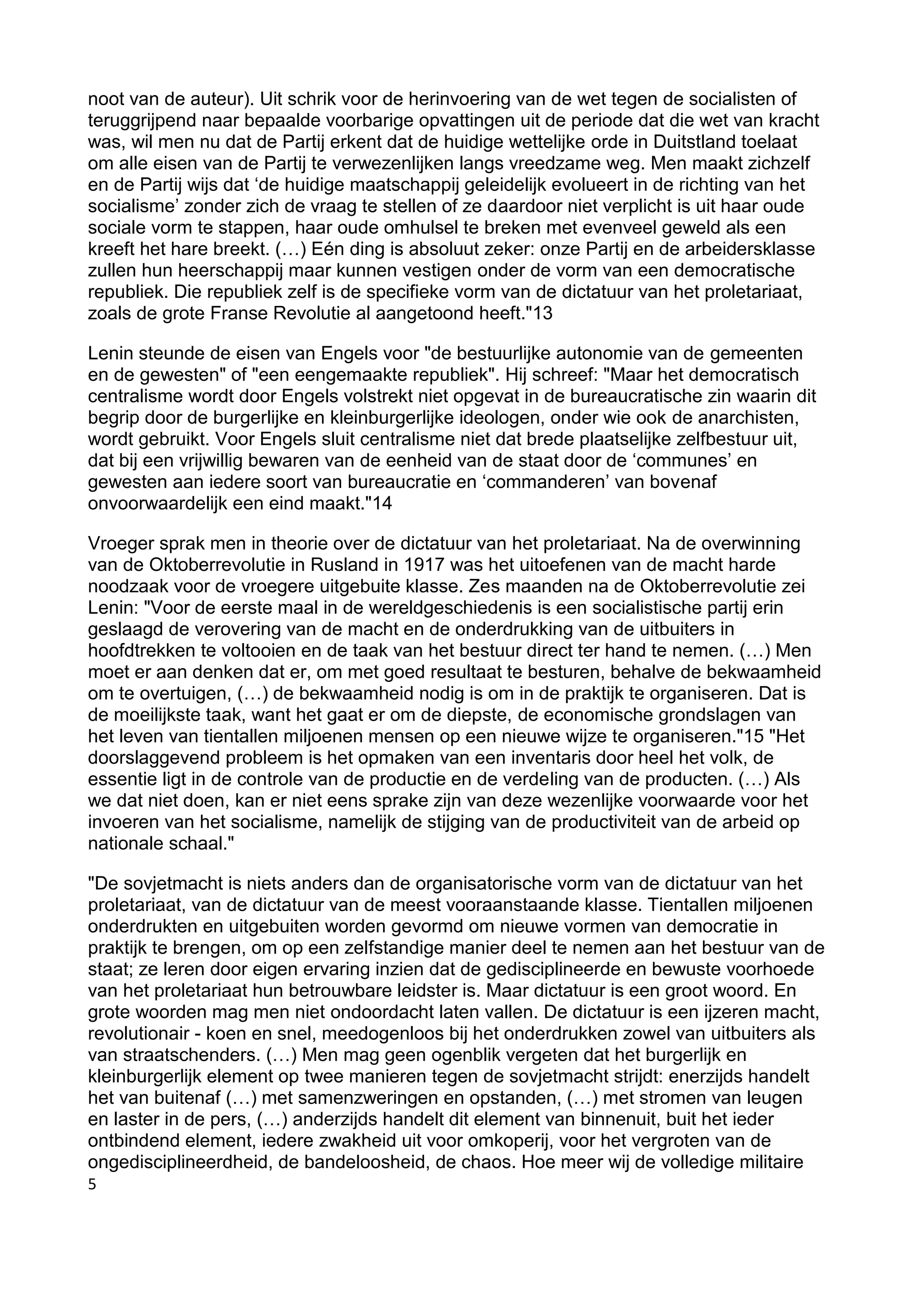 Marx, Engels en Lenin over de dictatuur van het proletariaat. | PDF