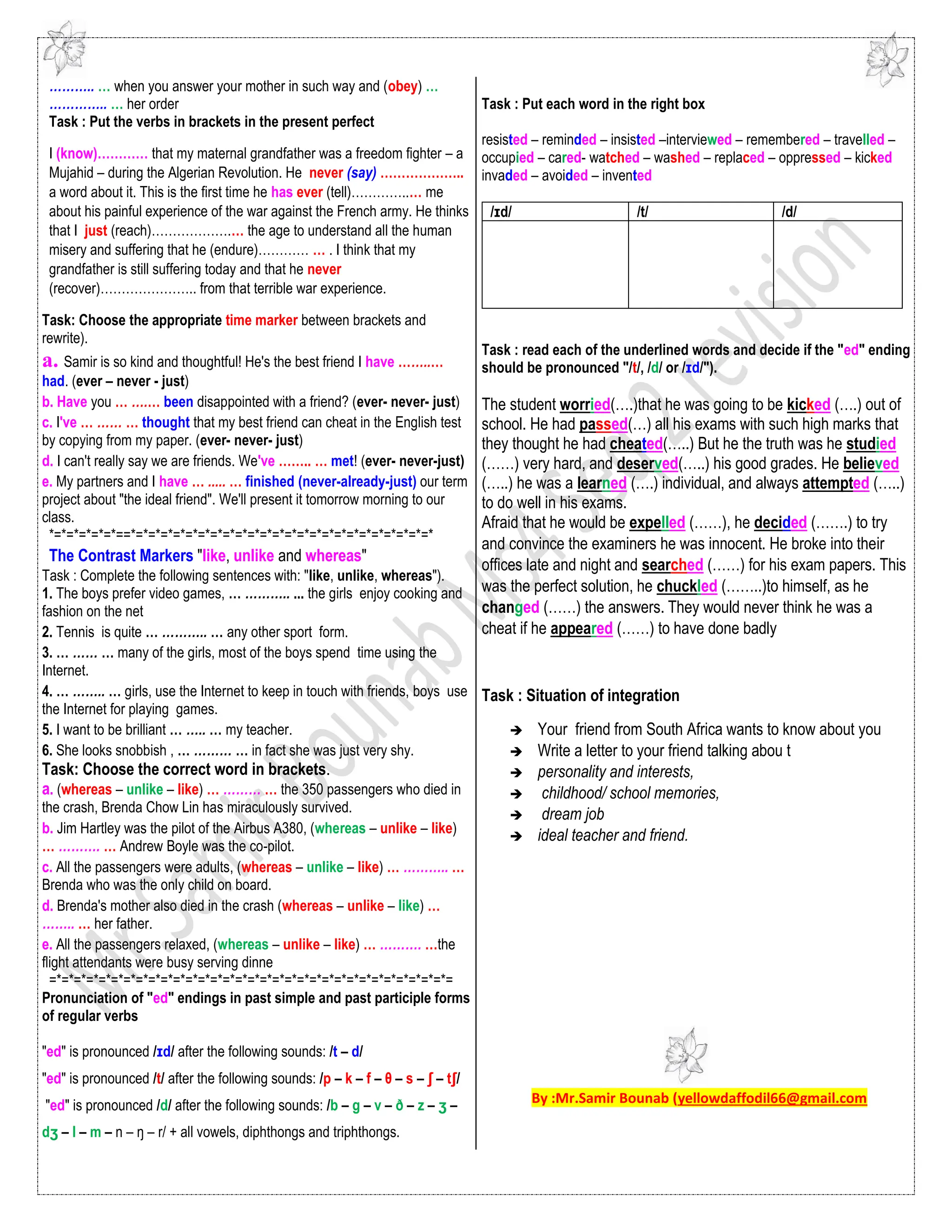 general grammar revision for MS4 learners seq 2 | PDF