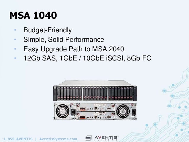Storage Options for SMBs: HP MSA 1040 vs. MSA 2040