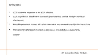 Measurement System Analysis - A Detailed Study | PPTX