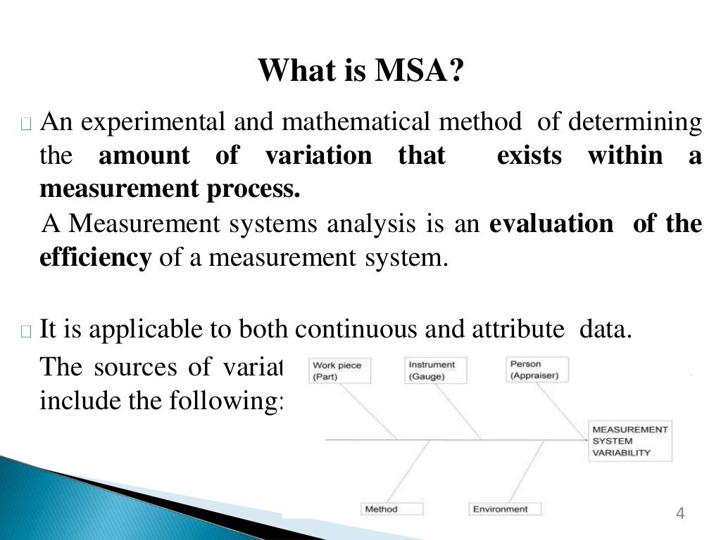 Msa attribute study
