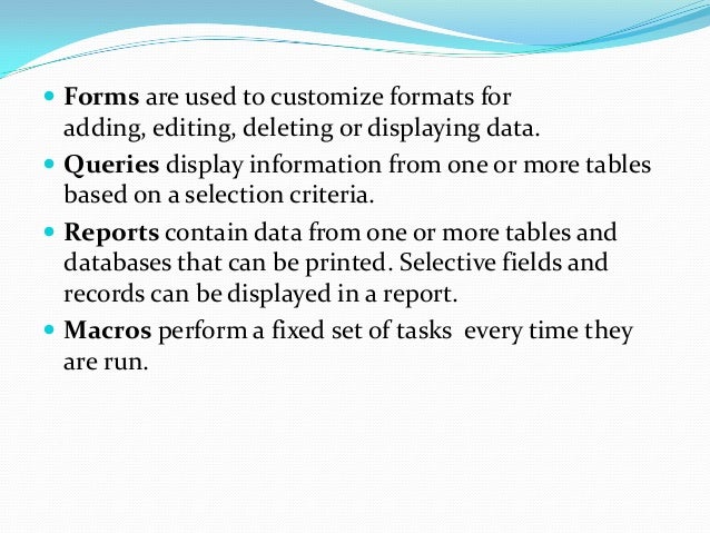 ms access access form definition