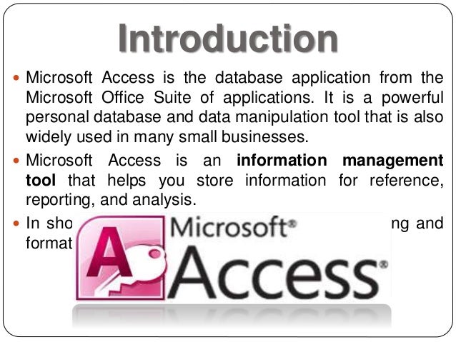 ms access ms access reporting