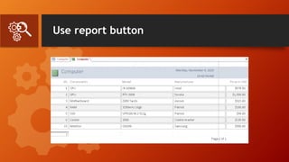 Use report button
 