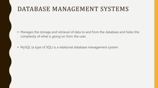 MS ACCESS.pptx | Databases | Computer Software and Applications