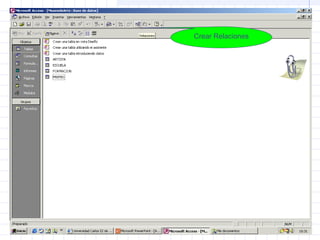 Crear Relaciones
 