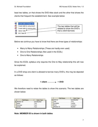 Microsoft Access Note.pdf Ms access notes | PDF