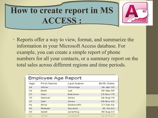 Ms access ppt 2017 by Gopal saha | PPT