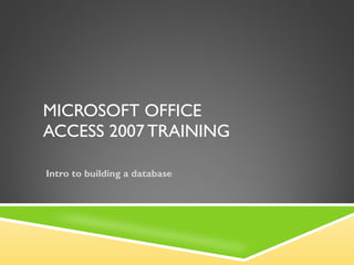 Ms access tutorial | PPT