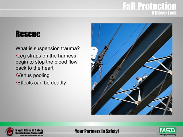 MSA Fall Protection | PPT | Injuries | Diseases and Conditions