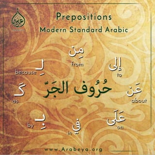 09 Quick Arabic Grammar Lessons 
