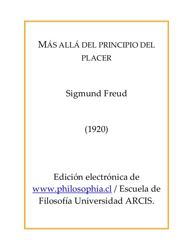 Más allá del principio del placer