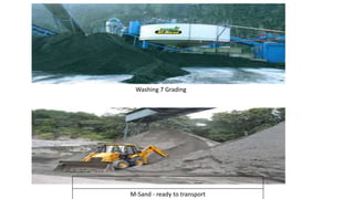 Washing 7 Grading
M-Sand - ready to transport
 