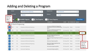 Adding and Deleting a Program
Click this
icon to
add a
program.
Click this
icon to
delete a
program.
 
