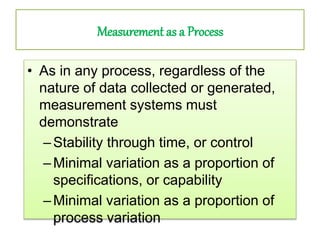 Msa Process Variation MSA presentation | PPTX