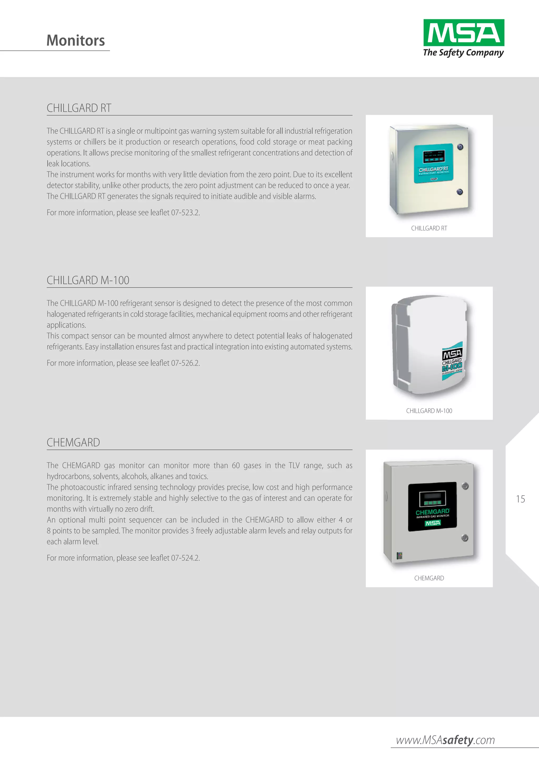 MSA Safety Fixed Gas Detectors & Flame Detectors - Brochure | PDF