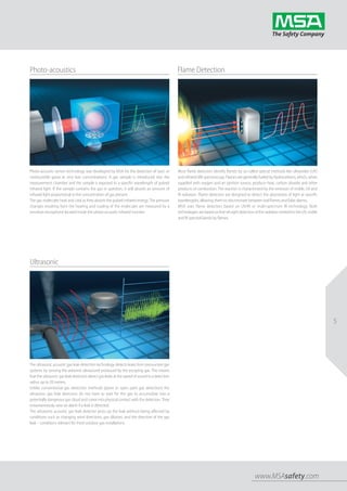 MSA Safety Fixed Gas Detectors & Flame Detectors - Brochure | PDF