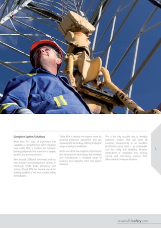 MSA Safety Fixed Gas Detectors & Flame Detectors - Brochure | PDF