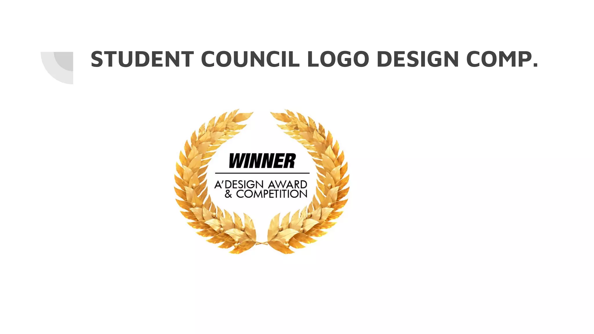STUDENT COUNCIL LOGO DESIGN COMP.
 