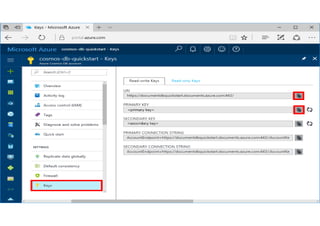 19
Azure Cosmos DB
 