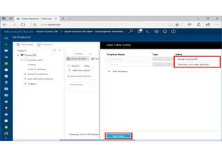 28
Azure Tables API 
 