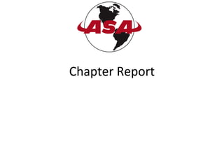 Chapter Report
 