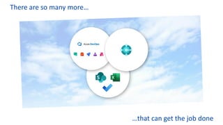 There are so many more…
…that can get the job done
 