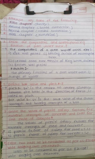 Msbte 1 notes disign of steel and rcc structure 27 feb-2021 11-36-29 | PDF