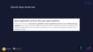 <15/>
Ejecuta Apps donde sea
 
