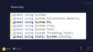 <26/>
Global Using
 