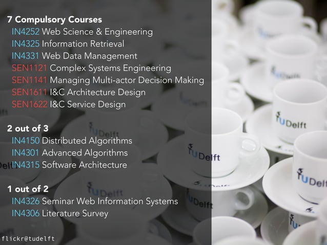 Special programme Information Architecture, MSc Computer Science, TU