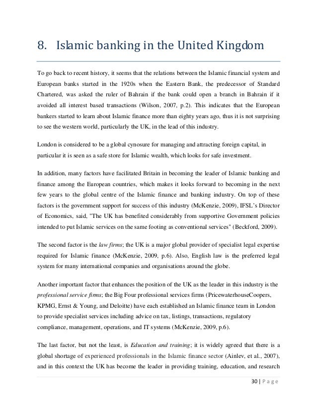 Islamic Banking Development In The Uk By Wseem Al Taher