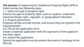 Ipr Step msc 2 IPR objectives process scope different property rights.pptx