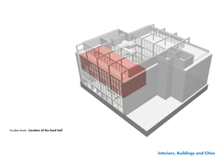 Foodies levels - Location of the food hall




                                             Interiors, Buildings and Cities
 
