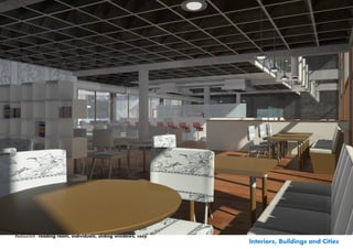 Restaurant - reading room, individuals, sliding windows, cosy
                                                                Interiors, Buildings and Cities
 