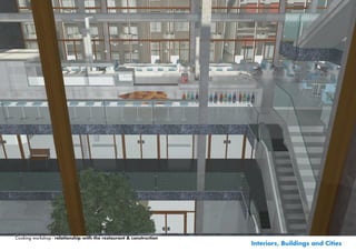 Cooking workshop - relationship with the restaurant & construction
                                                                     Interiors, Buildings and Cities
 