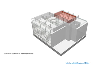 Foodies levels - Location of the fine dining restaurant




                                                          Interiors, Buildings and Cities
 
