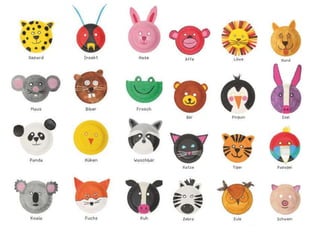 Máscaras de platos papel