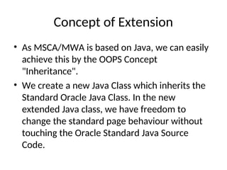 Basics of R12 Oracle MWA/MSCA with steps | PPT