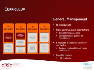 Master of Sciences in Business and Administration GISIC