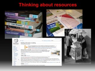 Thinking about resources 
 
