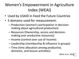 Lecture: Gender, Agriculture and Climate Change, Jennifer Twyman, CIAT
