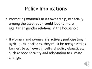 Lecture: Gender, Agriculture and Climate Change, Jennifer Twyman, CIAT