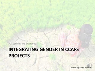 Lecture: Gender, Agriculture and Climate Change, Jennifer Twyman, CIAT